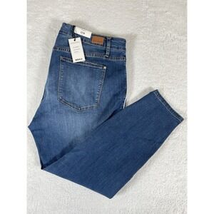 Judy Blue JB84165 Skinny Fit Mid Rise Blue Denim Jeans Womens Sz 22W (41x29) NWT
